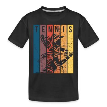 TENNIS GIRL - T-shirt bio Premium Enfant - noir - Devant
