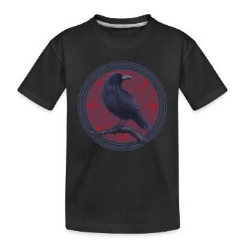 Celtes celtiques corbeaux - T-shirt bio Premium Enfant - noir - Devant