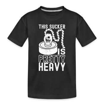 Magnet Fischer Magnet Fischen - Kinder Premium Bio T-Shirt - Schwarz - Vorne