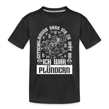Wikinger Nordische Mythologie - Kinder Premium Bio T-Shirt - Schwarz - Vorne