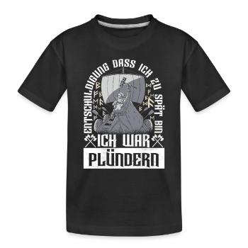 Wikinger Nordische Mythologie - Kinder Premium Bio T-Shirt - Schwarz - Vorne