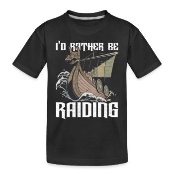 Mythologie nordique des Vikings - T-shirt bio Premium Enfant - noir - Devant