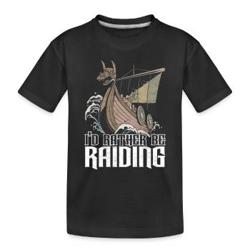 Mythologie nordique des Vikings - T-shirt bio Premium Enfant - noir - Devant