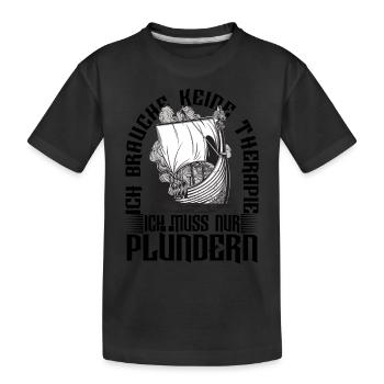 Wikinger Nordische Mythologie - Kinder Premium Bio T-Shirt - Schwarz - Vorne