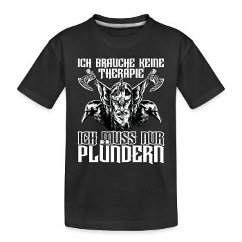 Wikinger Nordische Mythologie - Kinder Premium Bio T-Shirt - Schwarz - Vorne