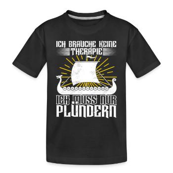 Wikinger Nordische Mythologie - Kinder Premium Bio T-Shirt - Schwarz - Vorne