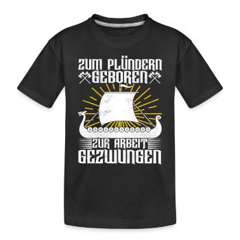 Wikinger Nordische Mythologie - Kinder Premium Bio T-Shirt - Schwarz - Vorne