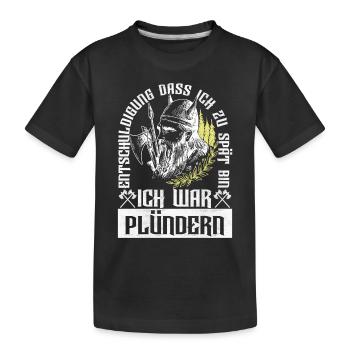 Wikinger Nordische Mythologie - Kinder Premium Bio T-Shirt - Schwarz - Vorne