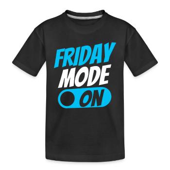Le mode vendredi un vendredi sarcastique enfin vendredi - T-shirt bio Premium Enfant - noir - Devant