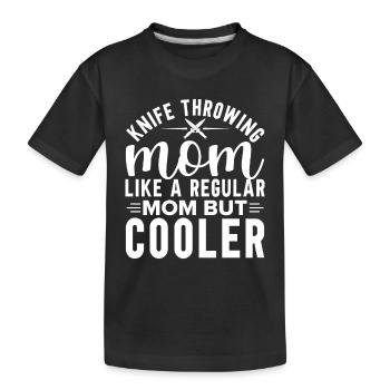 Lanceur de couteaux Disque Lanceur de couteau cadeau - T-shirt bio Premium Enfant - noir - Devant