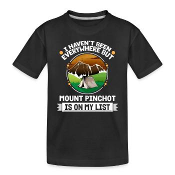 Le mont Pinchot est sur ma liste Randonner Camping Randonneur - T-shirt bio Premium Enfant - noir - Devant