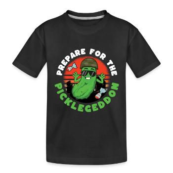Prepare For The Picklegeddon - Kids' Premium Organic T-Shirt - black - Front