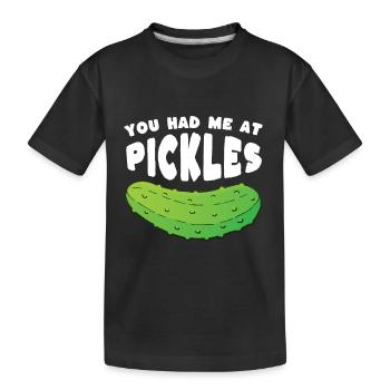 Tu m’as eu à Pickles - T-shirt bio Premium Enfant - noir - Devant