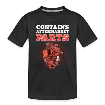 Contains Aftermarket Parts Heart Surgery - Kids' Premium Organic T-Shirt - black - Front
