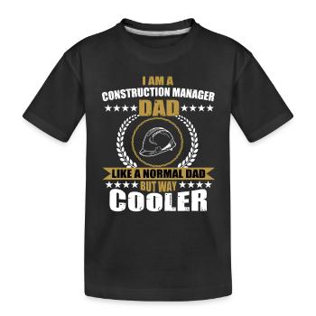 Drôle de père gestionnaire de site - T-shirt bio Premium Enfant - noir - Devant