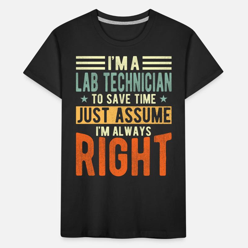 Laboratory Technician Kids' Premium Organic T-Shirt