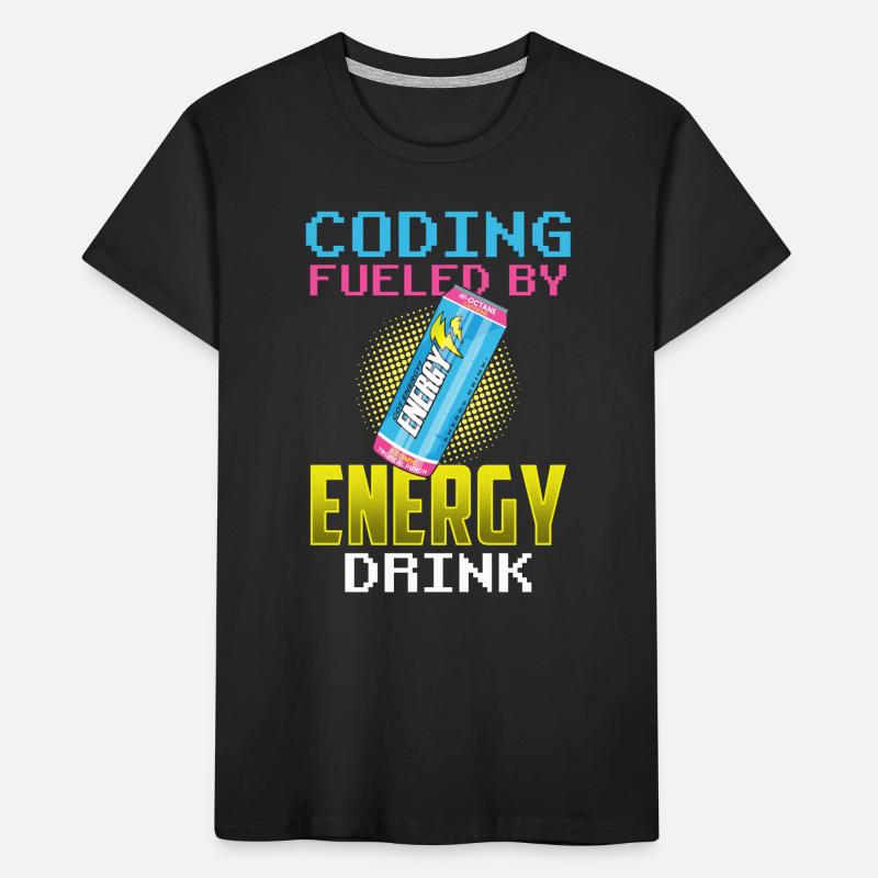 Programmation avec le code de codage Energydrinks Coder T-shirt bio Premium Enfant