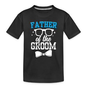 Fête de mariage du marié - T-shirt bio Premium Enfant - noir - Devant
