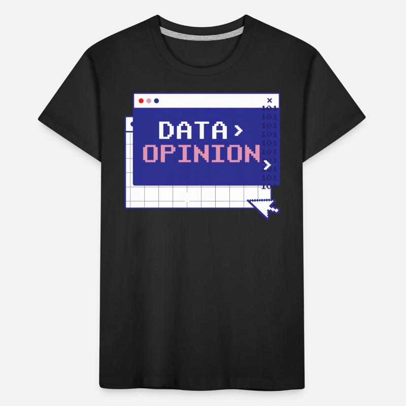 Code de > d’opinion de données Programmeur Programmeur T-shirt bio Premium Enfant