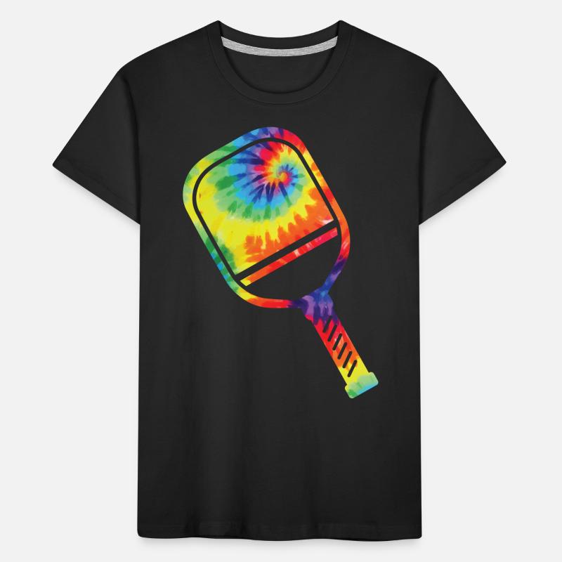 Pickleball Paddle Tie Dye Retro Kids' Premium Organic T-Shirt