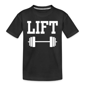 Lift Gym Haltérophilie Entraînement Haltérophilie - T-shirt bio Premium Enfant - noir - Devant