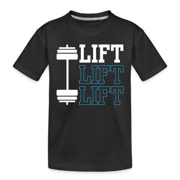 Lift Workout Weightlifting Gym Weightlifting - T-shirt bio Premium Enfant - noir - Devant