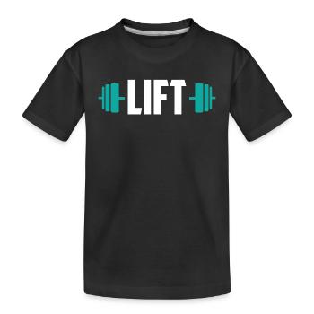 Lift Weightlifting Gym Entraînement d’haltérophilie - T-shirt bio Premium Enfant - noir - Devant