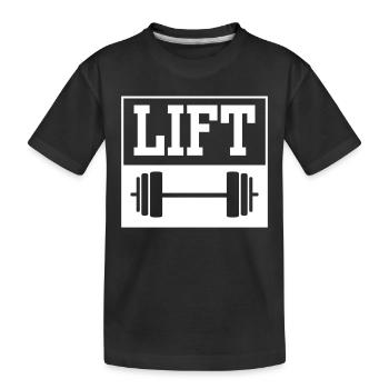 Lift Workout Gym Haltérophilie Haltérophilie - T-shirt bio Premium Enfant - noir - Devant