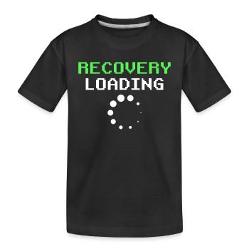 Erholung Laden Patient Erholen Überlebender - Kinder Premium Bio T-Shirt - Schwarz - Vorne