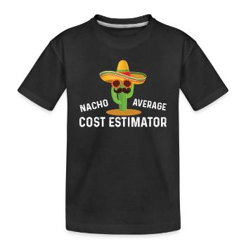 Estimateur de coût moyen pas si moyen - T-shirt bio Premium Enfant - noir - Devant