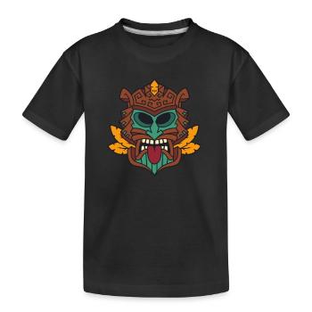 Maori Hei Tiki Tribal Tattoo Nouvelle-Zélande - T-shirt bio Premium Enfant - noir - Devant