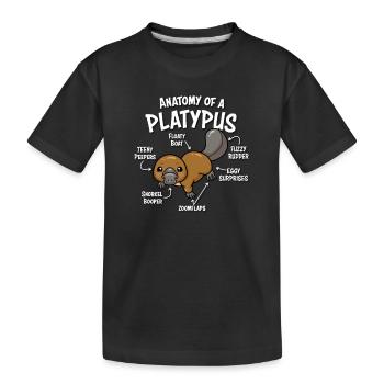 Ornithorynque - T-shirt bio Premium Enfant - noir - Devant