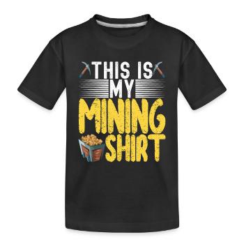 Gold Diggers Gold Mining - Kids' Premium Organic T-Shirt - black - Front