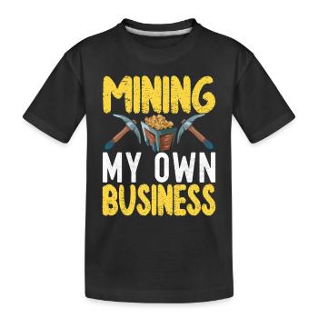 Gold Diggers Gold Mining - Kids' Premium Organic T-Shirt - black - Front