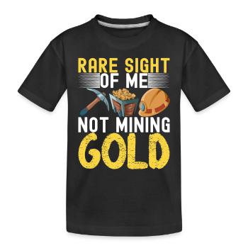 Chercheurs d’or Extraction d’or - T-shirt bio Premium Enfant - noir - Devant