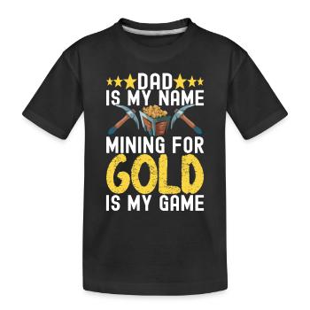 Chercheurs d’or Extraction d’or - T-shirt bio Premium Enfant - noir - Devant
