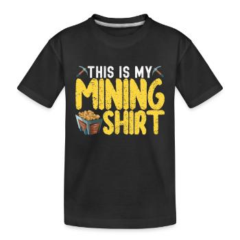 Chercheurs d’or Extraction d’or - T-shirt bio Premium Enfant - noir - Devant