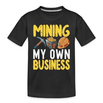 Gold Diggers Gold Mining - Kids' Premium Organic T-Shirt - black - Front