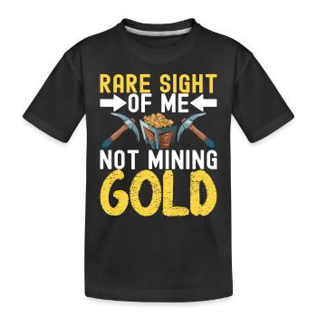 Chercheurs d’or Extraction d’or - T-shirt bio Premium Enfant - noir - Devant