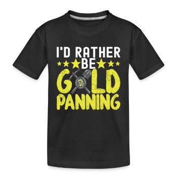 Gold Diggers Gold Mining - Kids' Premium Organic T-Shirt - black - Front