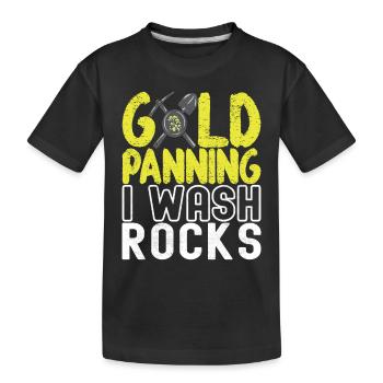 Chercheurs d’or Extraction d’or - T-shirt bio Premium Enfant - noir - Devant