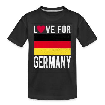 Drapeau de l’Allemagne - T-shirt bio Premium Enfant - noir - Devant
