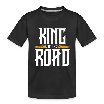 Dicton du roi des camionneurs - T-shirt bio Premium Enfant - noir - Devant