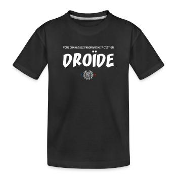 Panoramisme ? C'est un droide - Replique - T-shirt bio Premium Enfant - noir - Devant