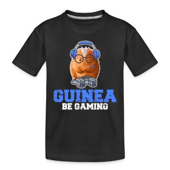 Guinea Pig Boys Girls Funny Piggy Lover Guinea Be - Kinder Premium Bio T-Shirt - Schwarz - Vorne