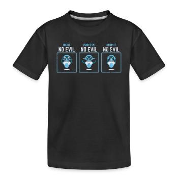 Wise Robots Computer Programmer Engineer Software - Kinder Premium Bio T-Shirt - Schwarz - Vorne
