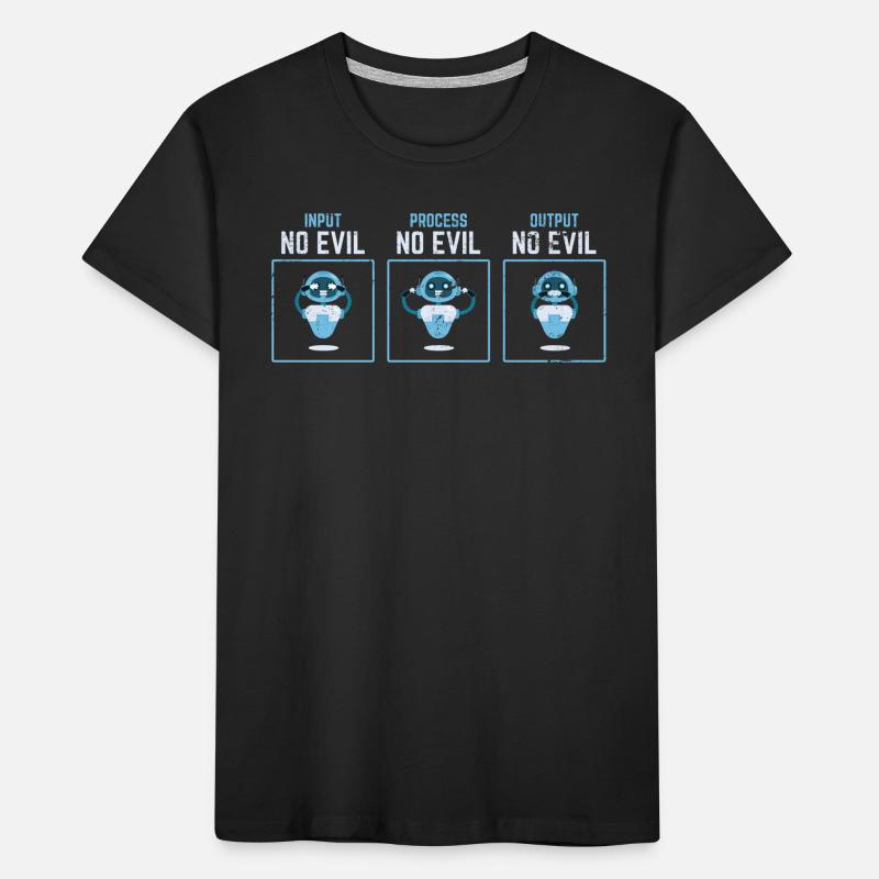 Wise Robots Computer Programmer Engineer Software Kinder Premium Bio T-Shirt