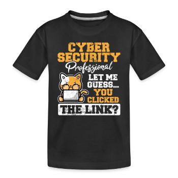 Computer Security Cyber Security Information Techn - Kinder Premium Bio T-Shirt - Schwarz - Vorne