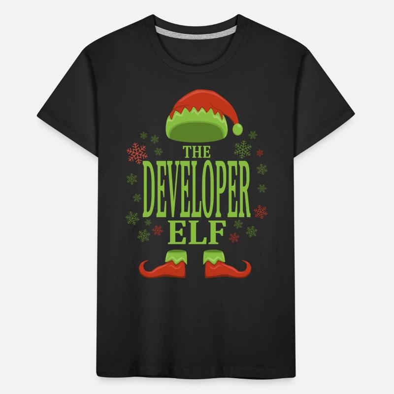 Software Developer Christmas Elf Kids' Premium Organic T-Shirt