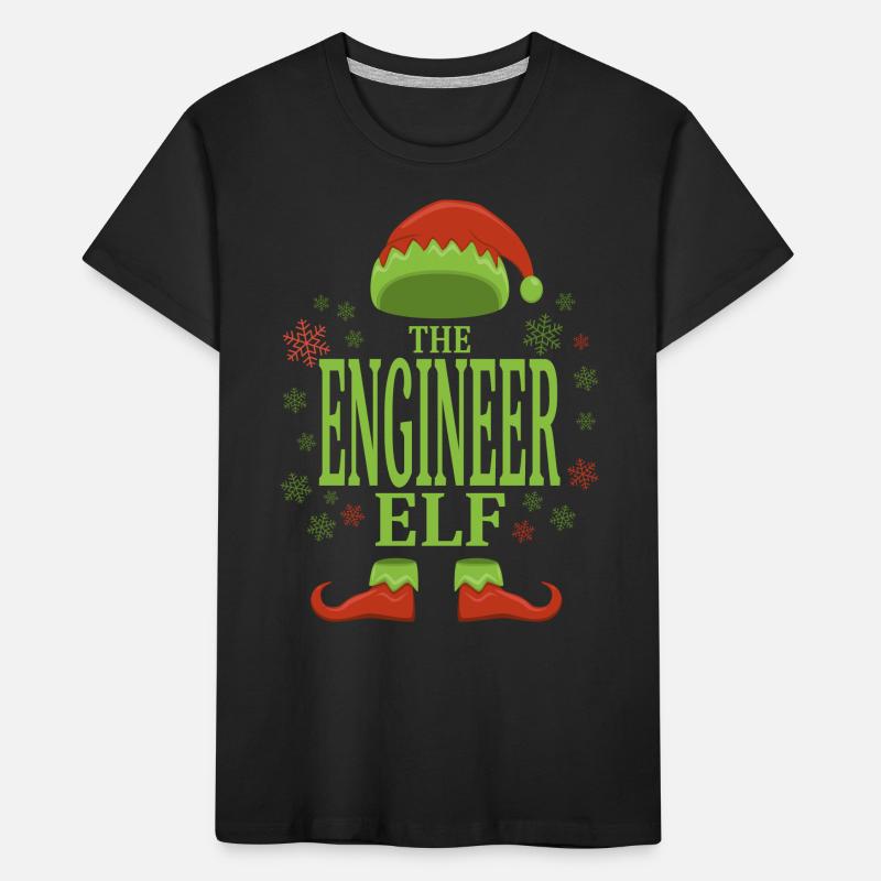 Engineer Christmas Elf Kids' Premium Organic T-Shirt